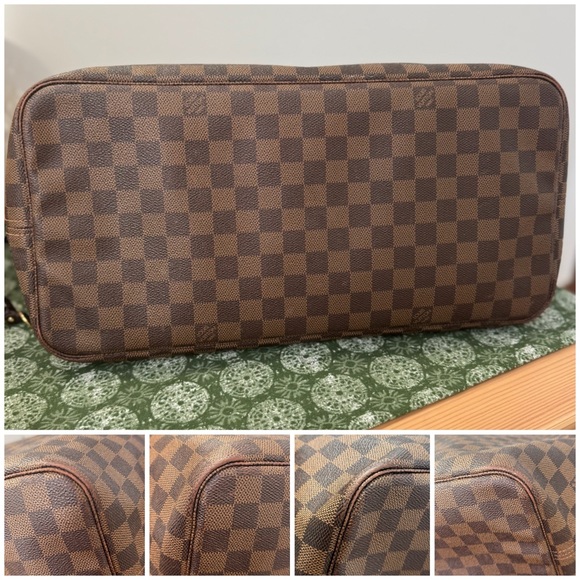 Louis Vuitton Neverfull GM Damier Ebene Large Tote Travel Bag - Picture 9 of 14